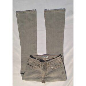 Phat‎ Fashions Sliver Label Logo Womens Simple Boot Cut Light Wash Jeans Size 3